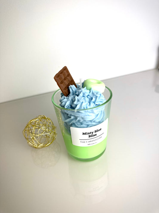 "Minty Blue Bliss" Kerze